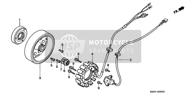 Honda CN250 1997 Générateur pour un 1997 Honda CN250